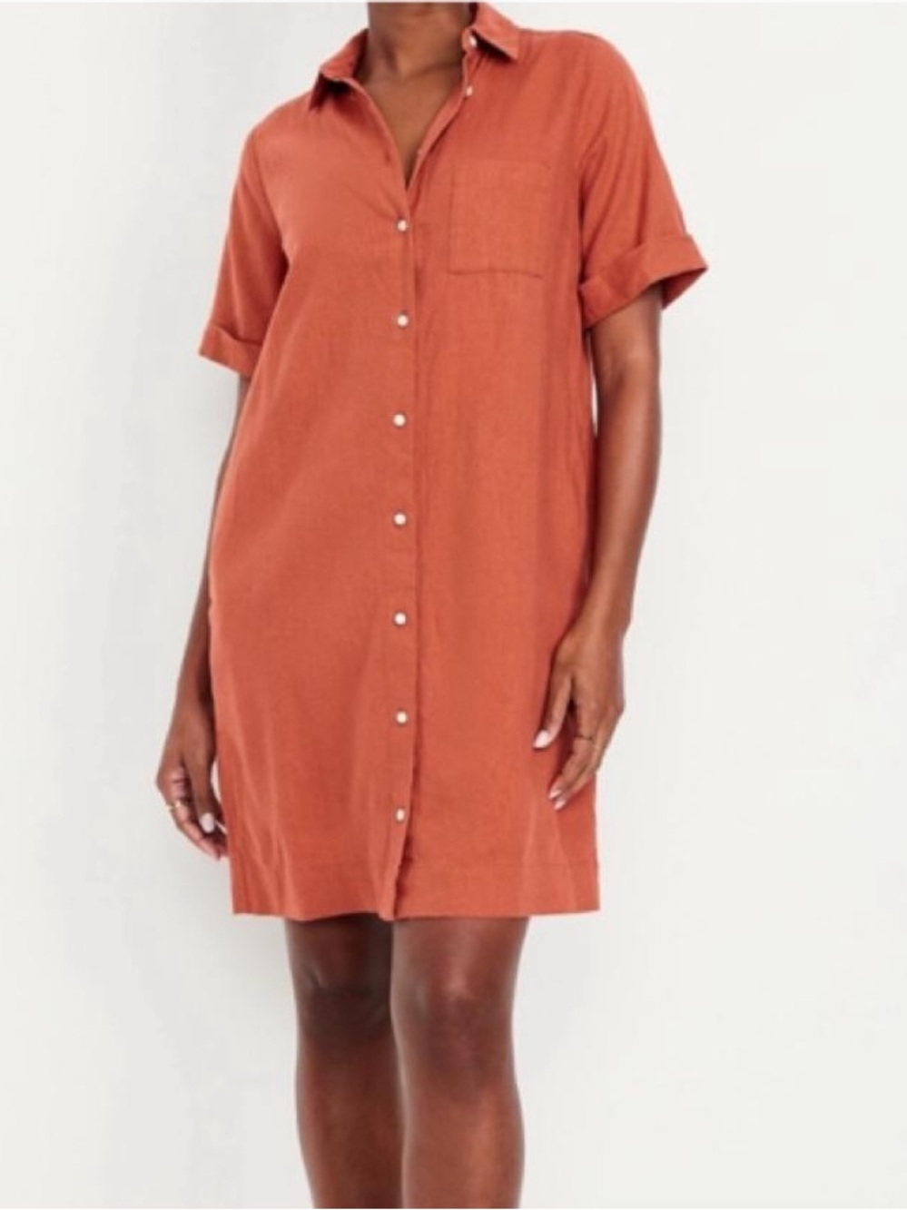 Old Navy Linen Shirt Dress